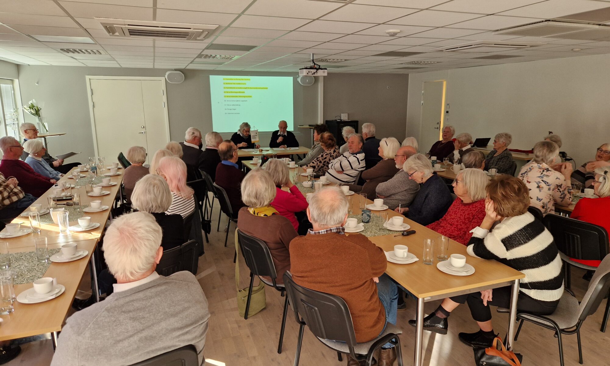 årsmötet på gång